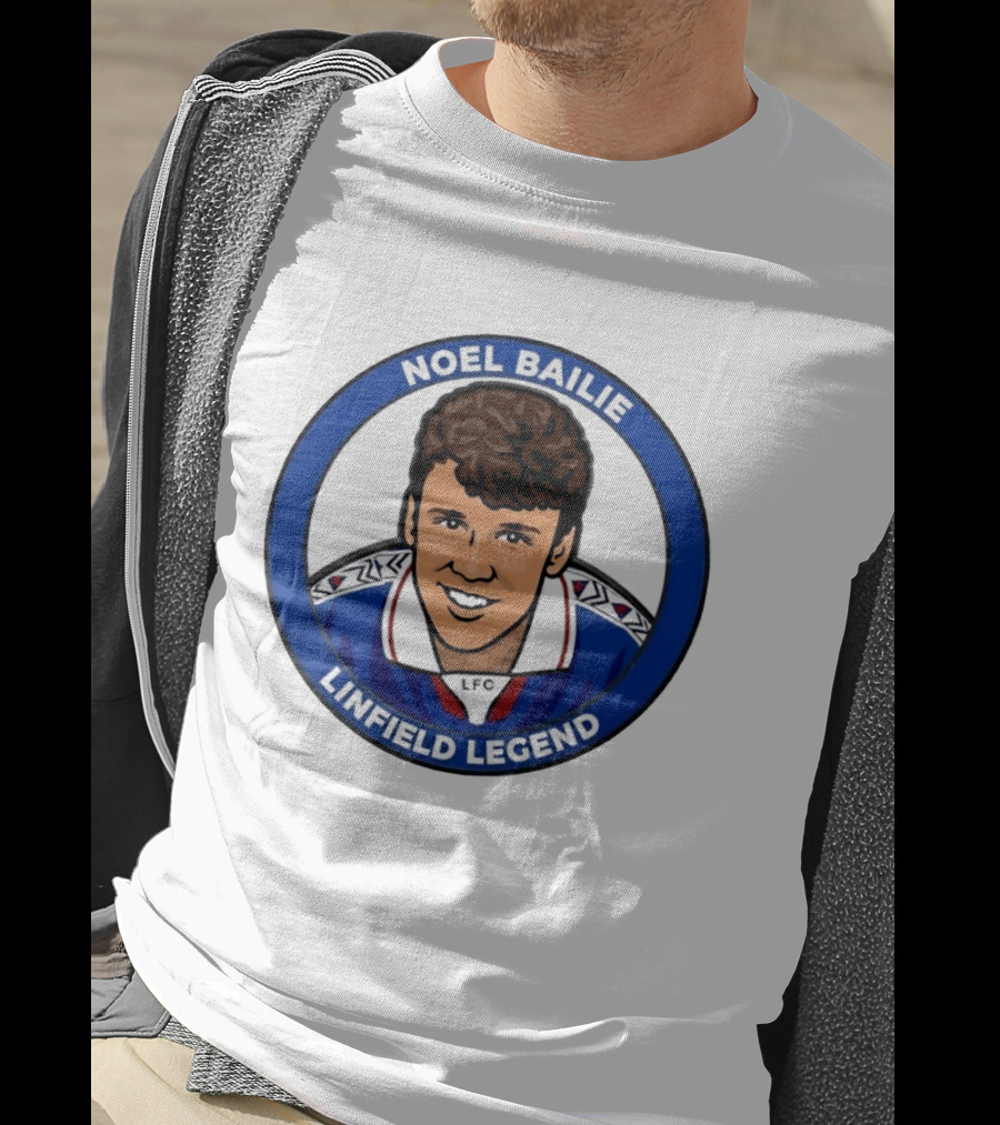 Noel Bailie Linfield Legend LFC Irish Football T-Shirt