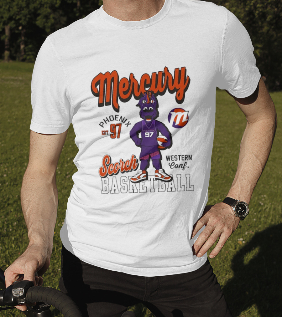 Mercury Phoenix 97 Scorch Western Conf Basketball T-Shirt