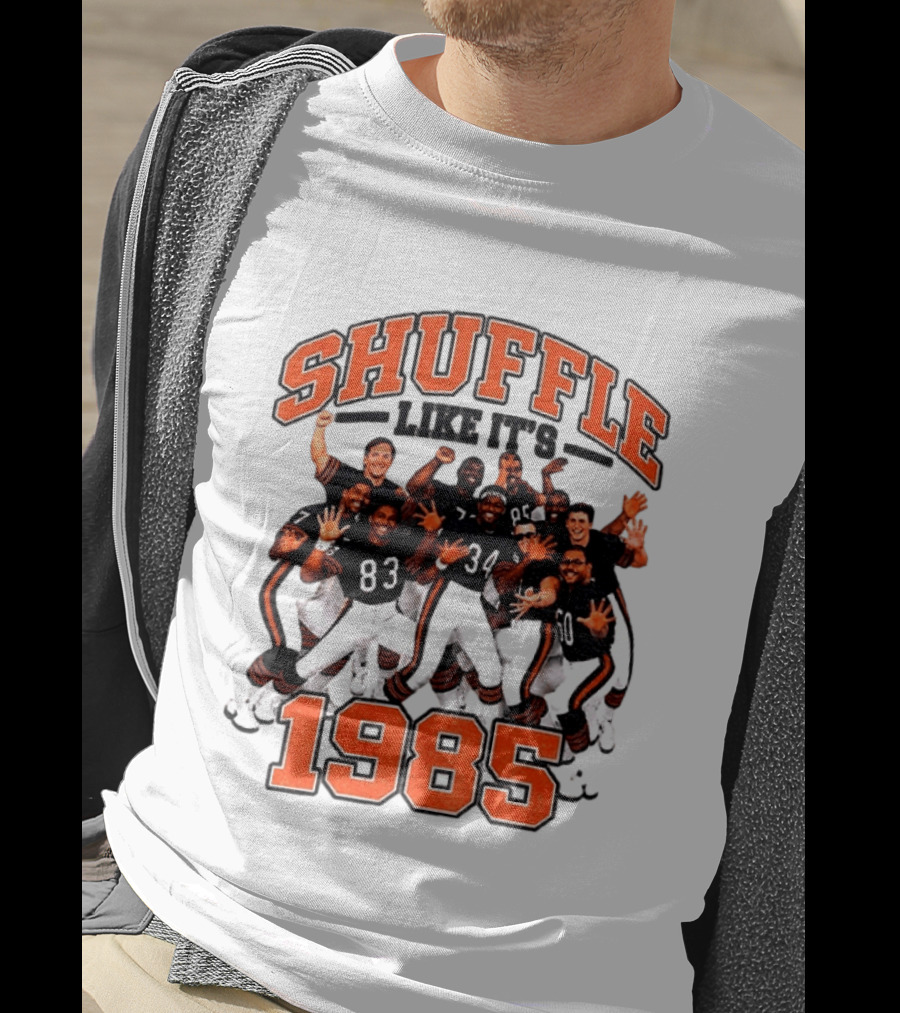 Shuffle Like It's 1985 Chicago Bears Shufflin' Crew 34 T-Shirt