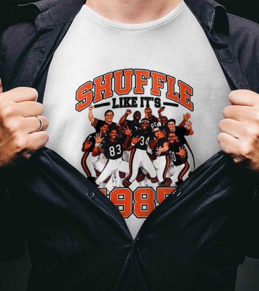 Shuffle Like It's 1985 Chicago Bears Shufflin' Crew 34 T-Shirt