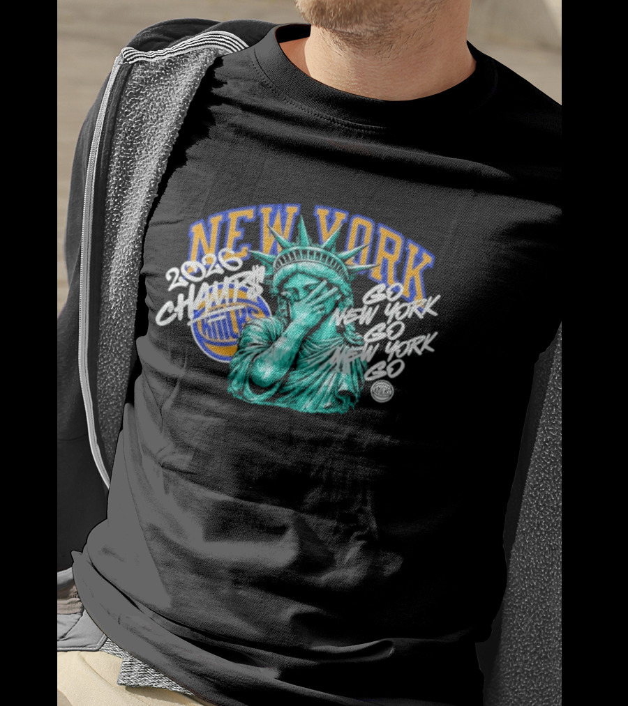 New York Knicks 2026 Champs Liberty Go Go T-Shirt