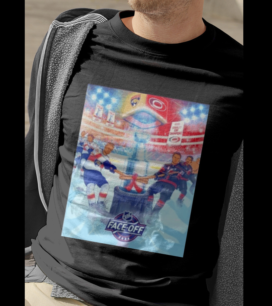 NHL Face Off 2026 Stanley Cup Florida Panthers Vs Carolina Hurricanes Ice Hockey Showdown T-Shirt