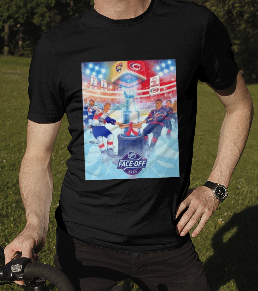 NHL Face Off 2026 Stanley Cup Florida Panthers Vs Carolina Hurricanes Ice Hockey Showdown T-Shirt