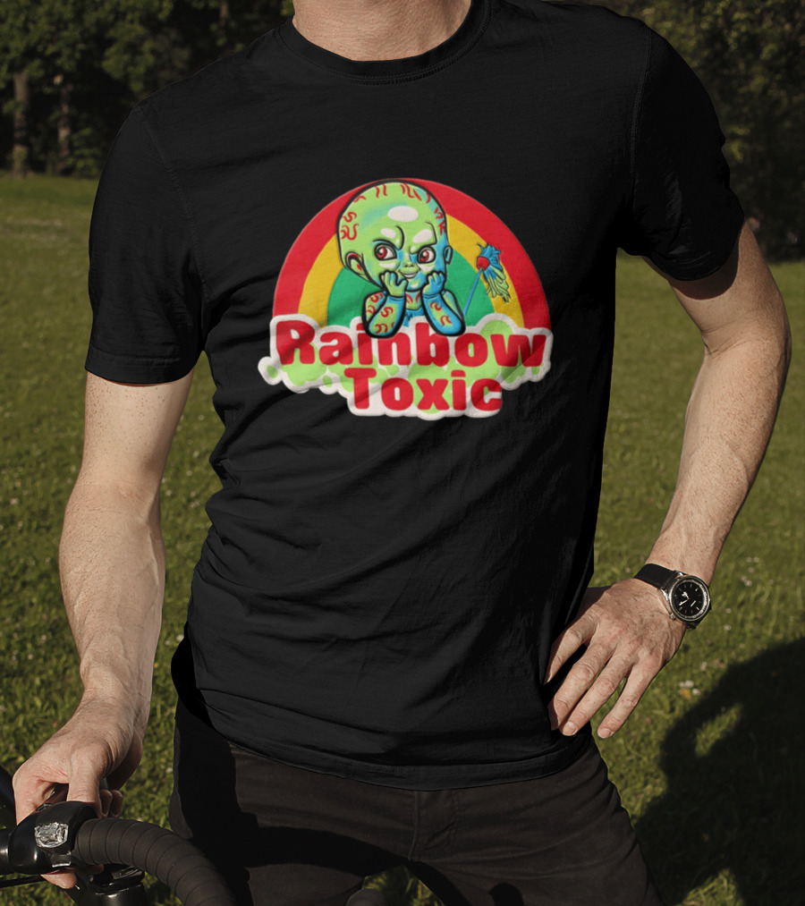 Rainbow Toxic Chucky Green Baby Doll T-Shirt