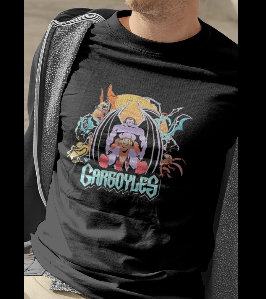 Gargoyles Goliath And Animated Series Characters Collection T-Shirt