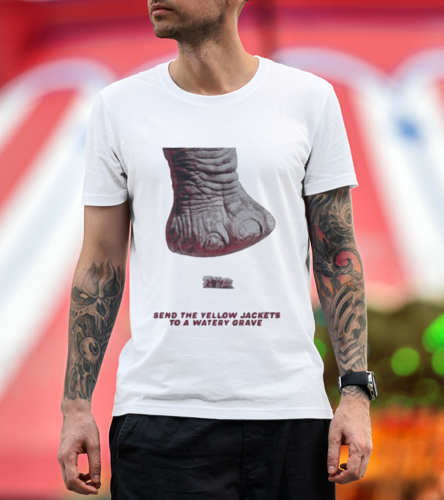 Alabama Hockey Vs Georgia Tech Send The Yellow Jackets To A Watery Grave Vintage Monster Foot T-Shirt