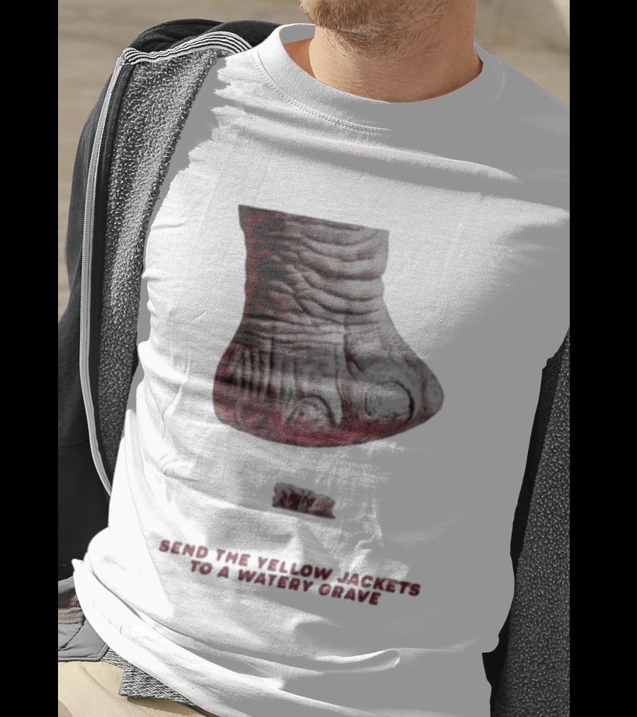 Alabama Hockey Vs Georgia Tech Send The Yellow Jackets To A Watery Grave Vintage Monster Foot T-Shirt