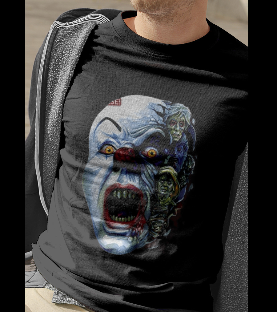 Pennywise The Dancing Clown Stephen King's IT Horror Nightmare Faces T-Shirt