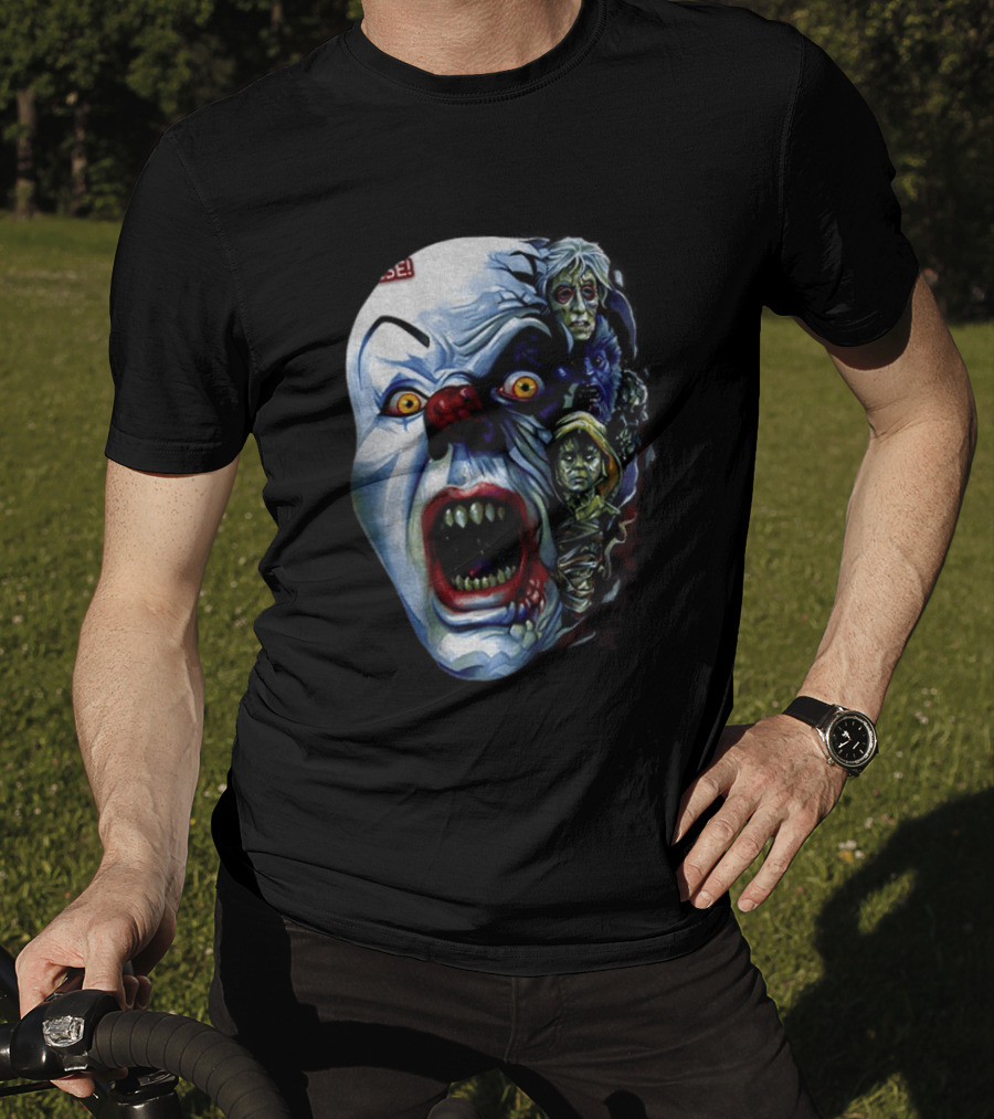 Pennywise The Dancing Clown Stephen King's IT Horror Nightmare Faces T-Shirt