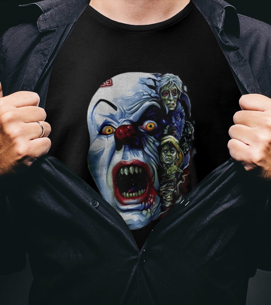 Pennywise The Dancing Clown Stephen King's IT Horror Nightmare Faces T-Shirt