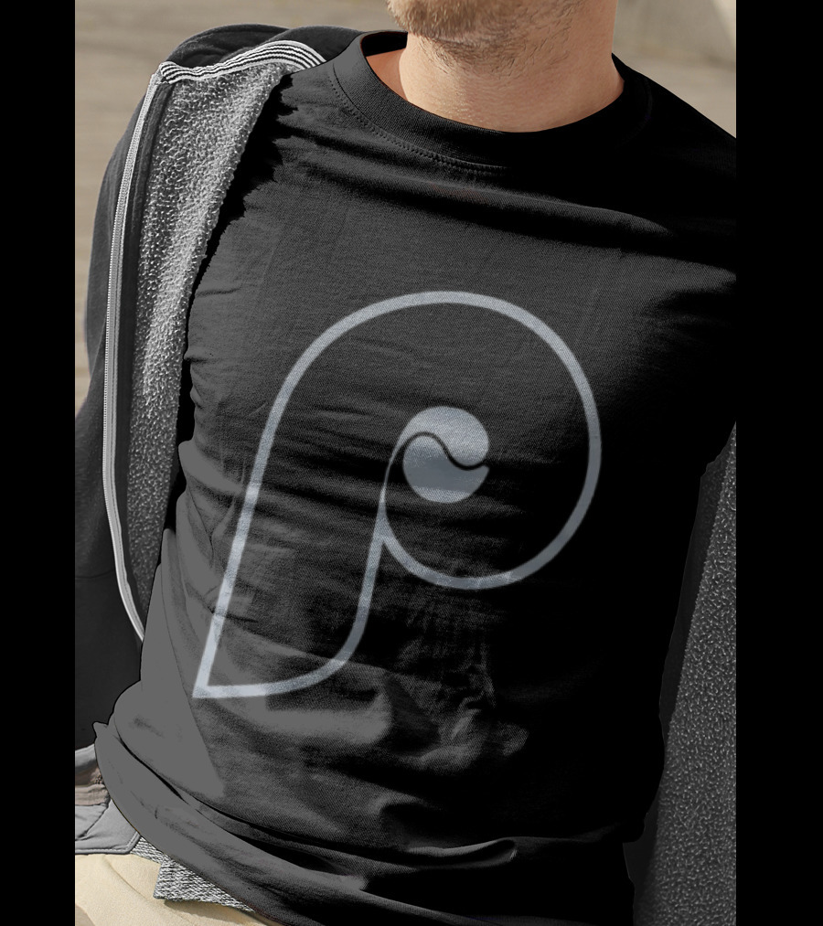 Philadelphia Phillies Distressed Black Retro MLB T-Shirt