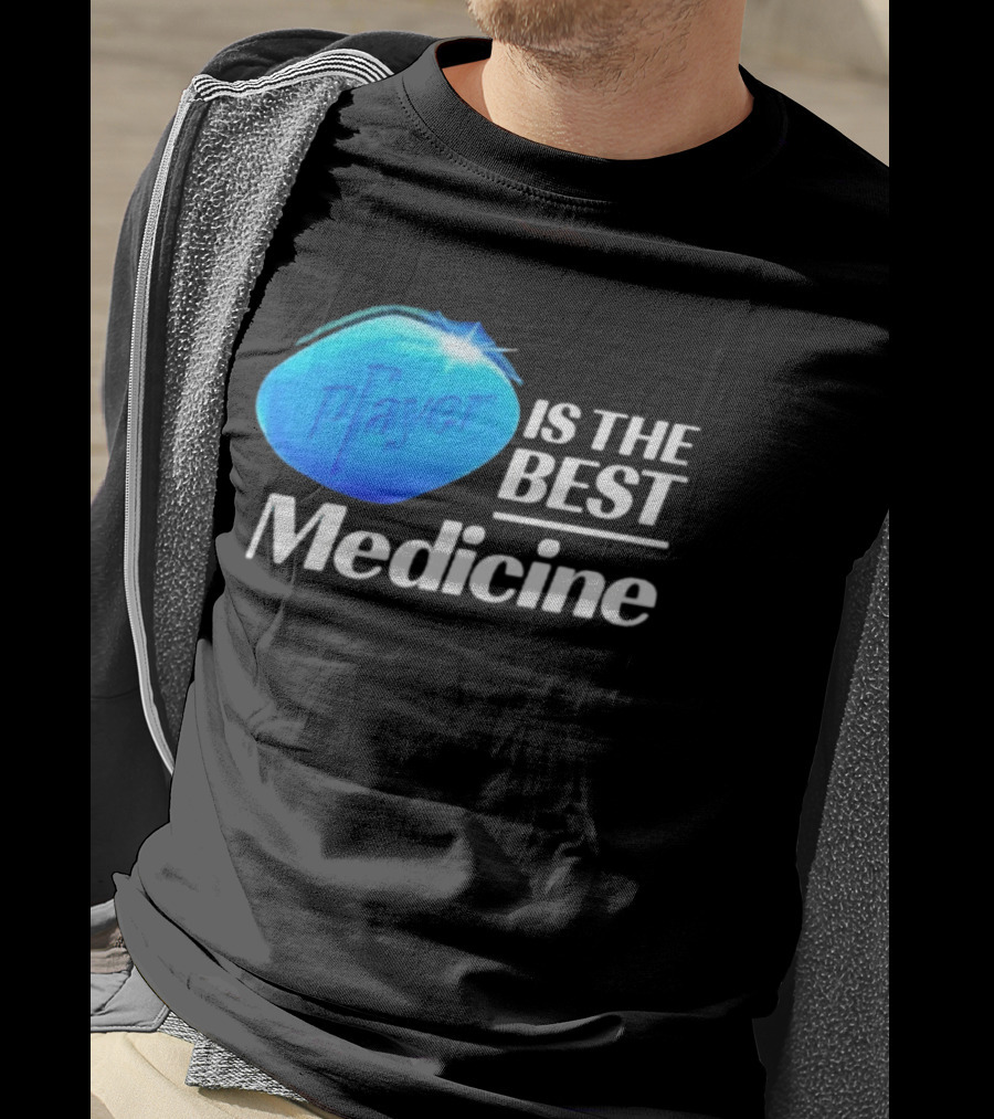 Player Is The Best Medicine Blue Pill Playful Variation T-Shirt