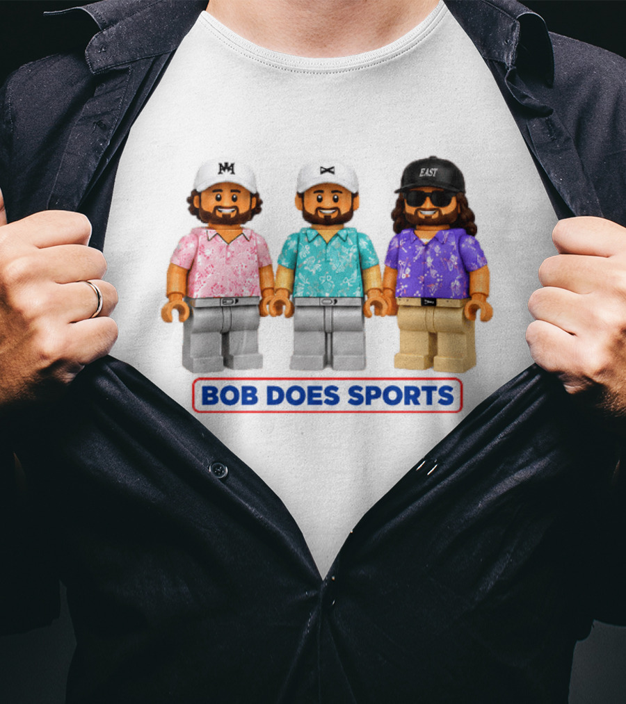 Bob Does Sports Fun Lego Figures With Hats And Sunglasses T-Shirt