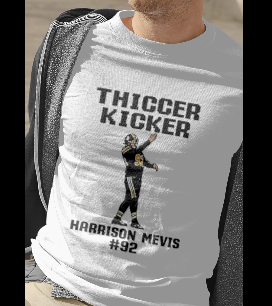 Harrison Mevis 92 Thiccer Kicker Los Angeles Rams Football Player Pixel T-Shirt