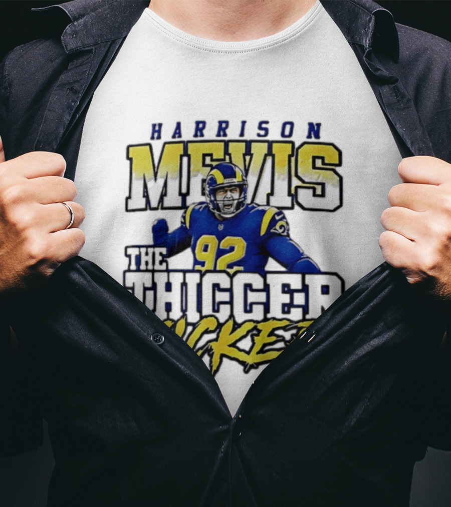 Harrison Mevis Los Angeles Rams The Thiccer Kicker T-Shirt