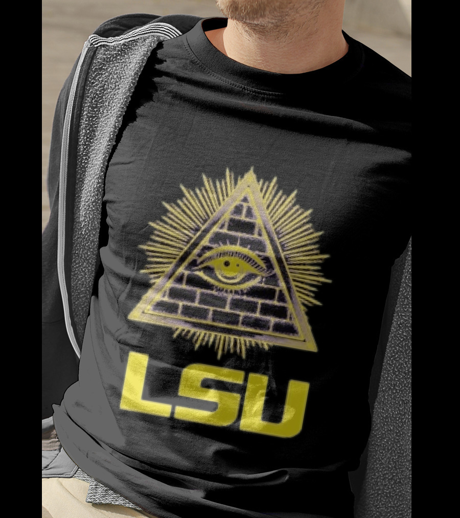 LSU Illuminati Eye Pyramid Tigers Louisiana State University T-Shirt