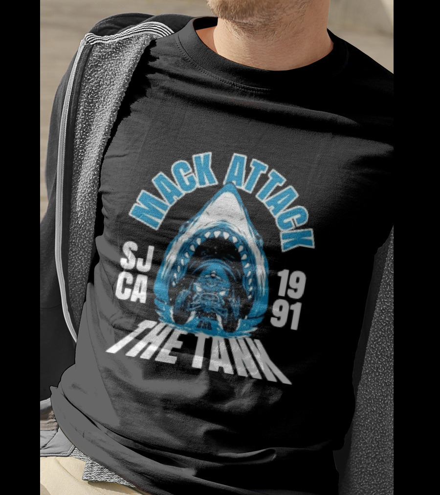 Mack Attack San Jose 1991 The Tank Sharks T-Shirt