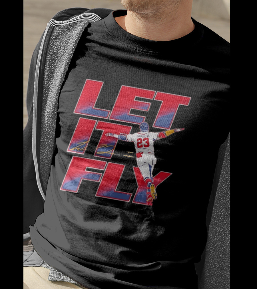 Let It Fly Michael Harris II 23 Atlanta Braves Baseball T-Shirt