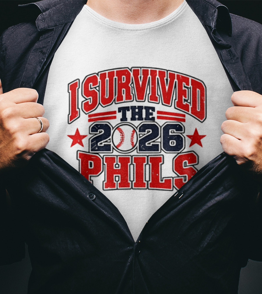 I Survived The 2026 Phils Phillies Baseball Event T-Shirt