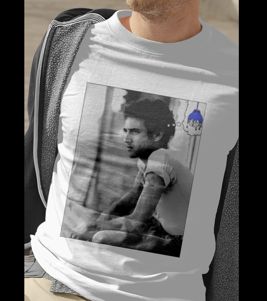 Jack White Hollywood Palladium Los Angeles CA Mon September 28th 2026 Contemplative Man With Blue Thinking Cloud T-Shirt