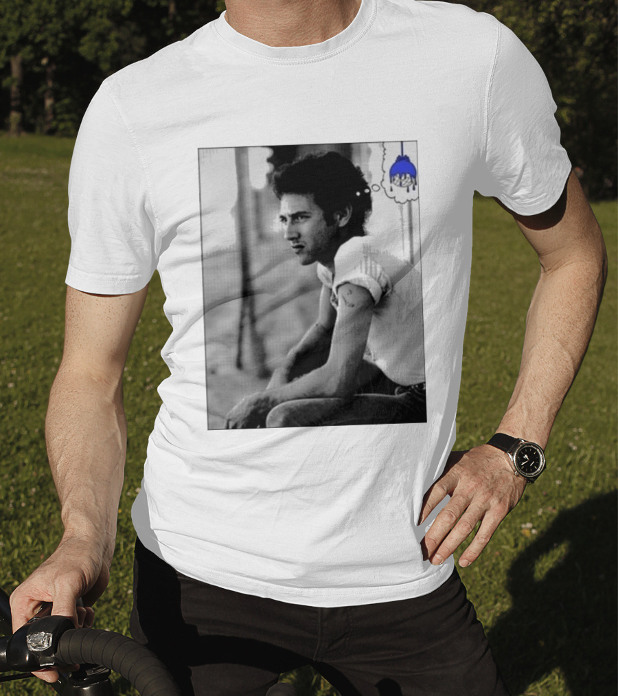 Jack White Hollywood Palladium Los Angeles CA Mon September 28th 2026 Contemplative Man With Blue Thinking Cloud T-Shirt