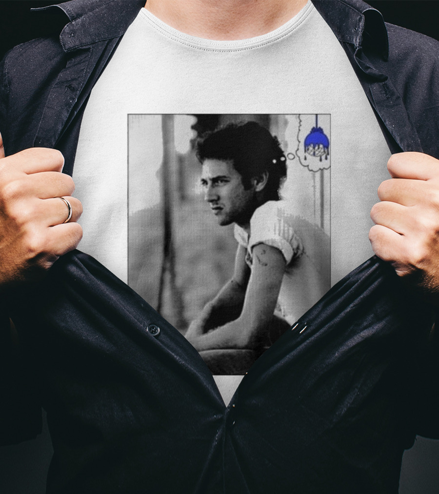 Jack White Hollywood Palladium Los Angeles CA Mon September 28th 2026 Contemplative Man With Blue Thinking Cloud T-Shirt