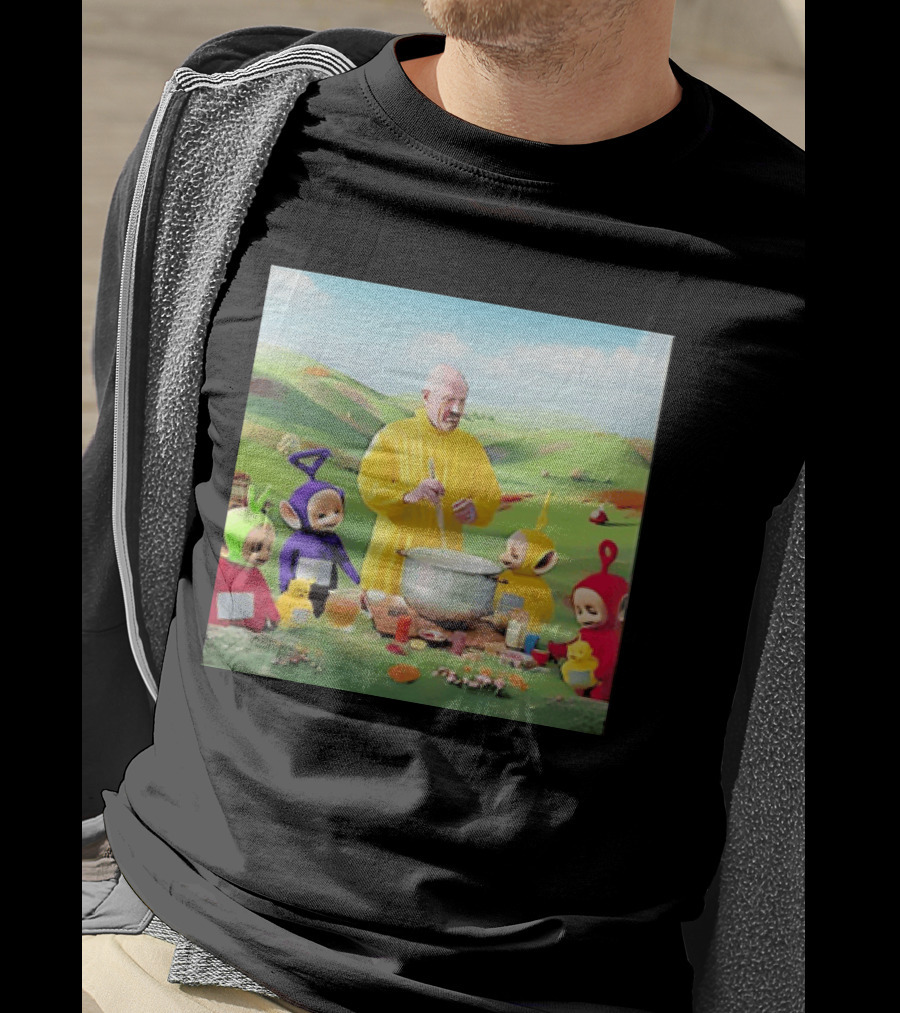 Breaking Bad Walter White Cooking With Teletubbies Scene T-Shirt