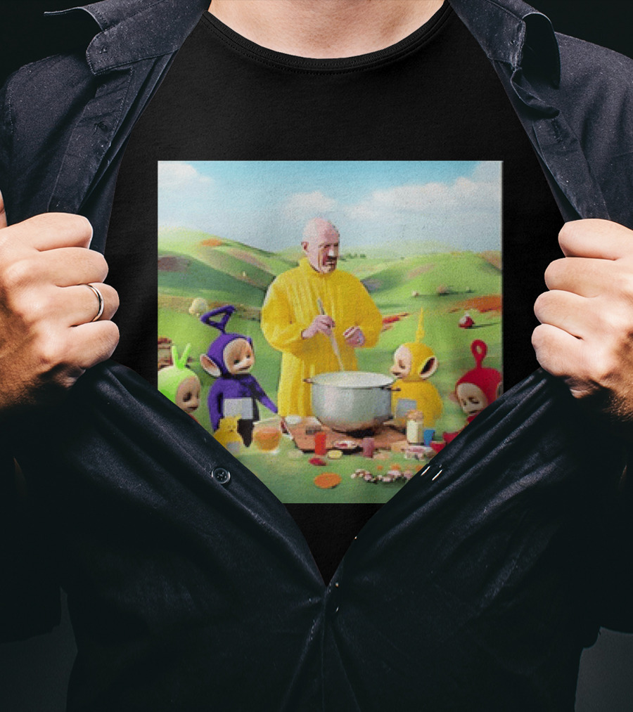 Breaking Bad Walter White Cooking With Teletubbies Scene T-Shirt