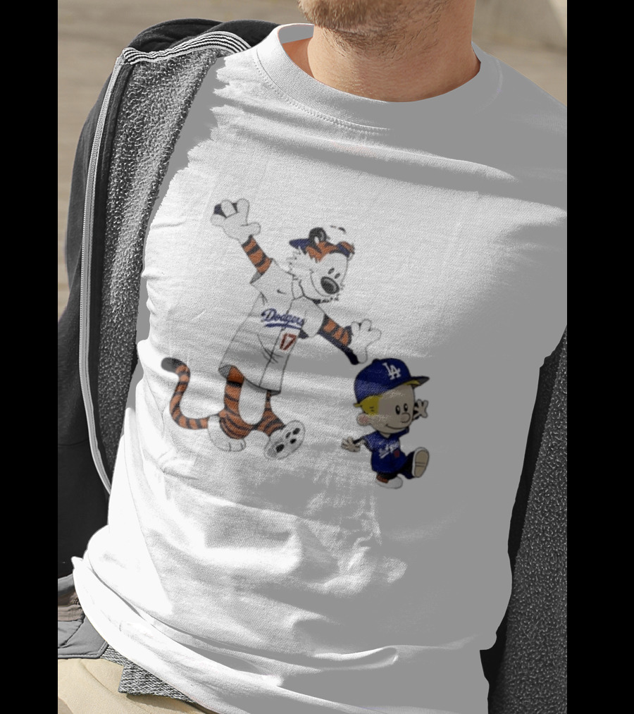 Shohei Ohtani Hobbes 17 Calvin Yoshinobu Yamamoto Los Angeles Dodgers MLB T-Shirt