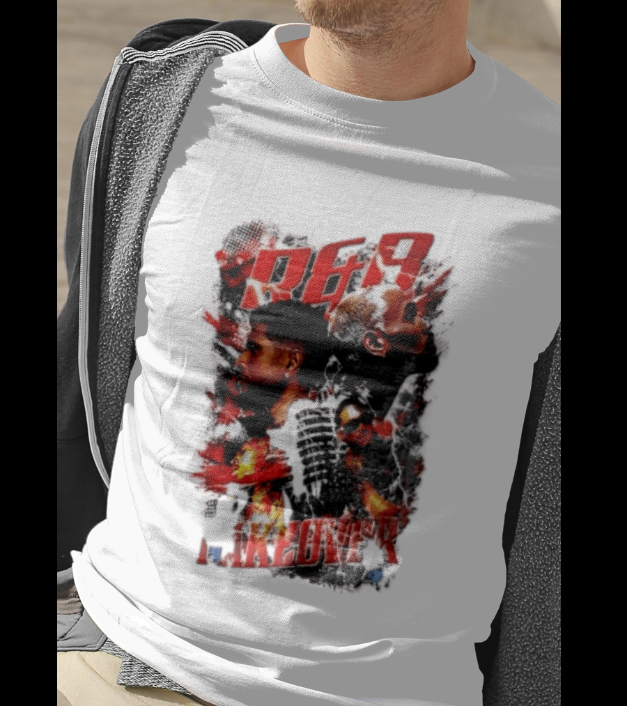 Usher Chris Brown R&B Takeover Singing Lightning Collage T-Shirt