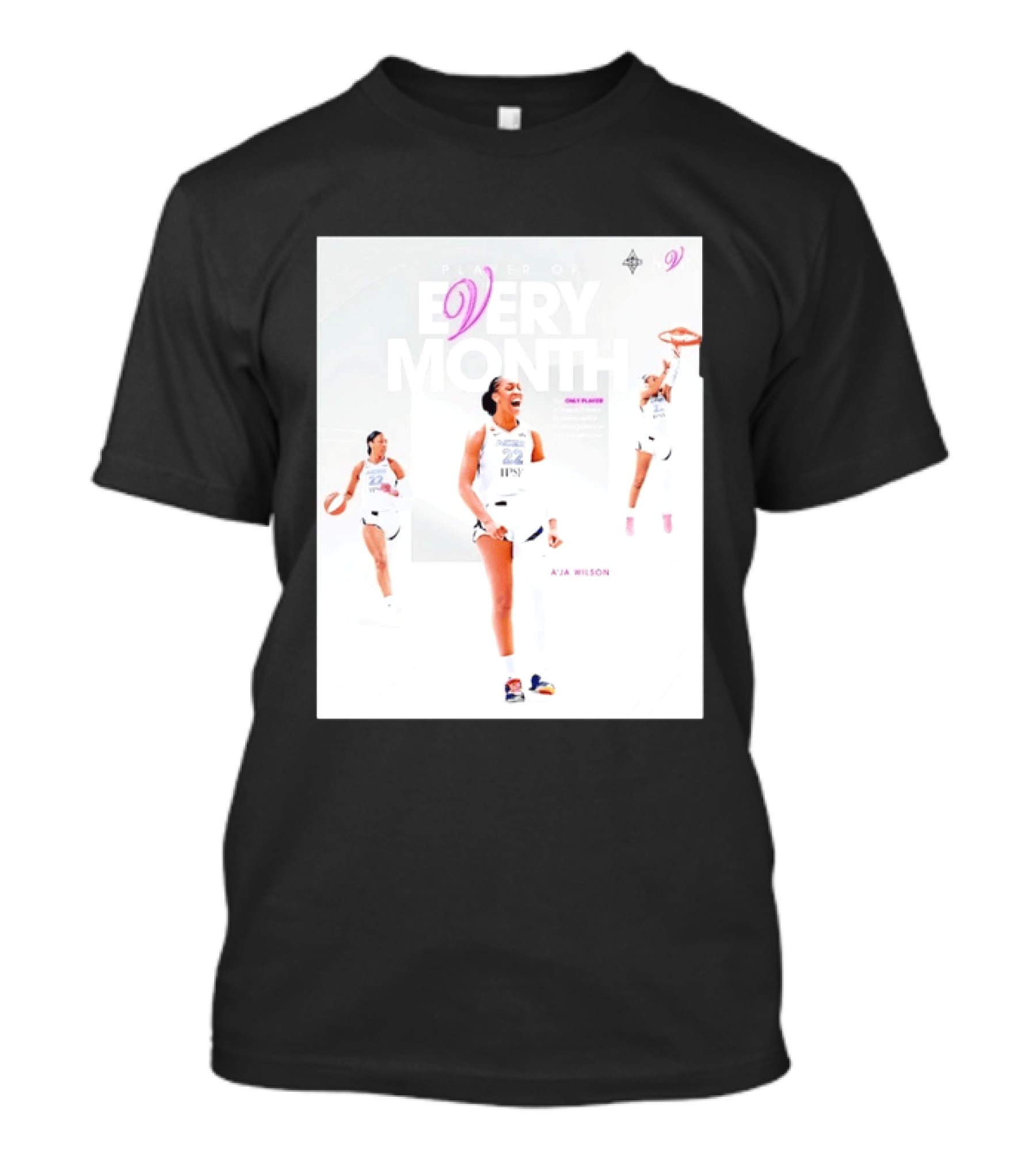 A'ja Wilson Las Vegas Aces Player Of Every Month Basketball Star T-Shirt