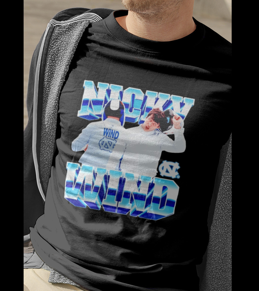 Nicky Wind North Carolina Fencing UNC Tar Heels T-Shirt
