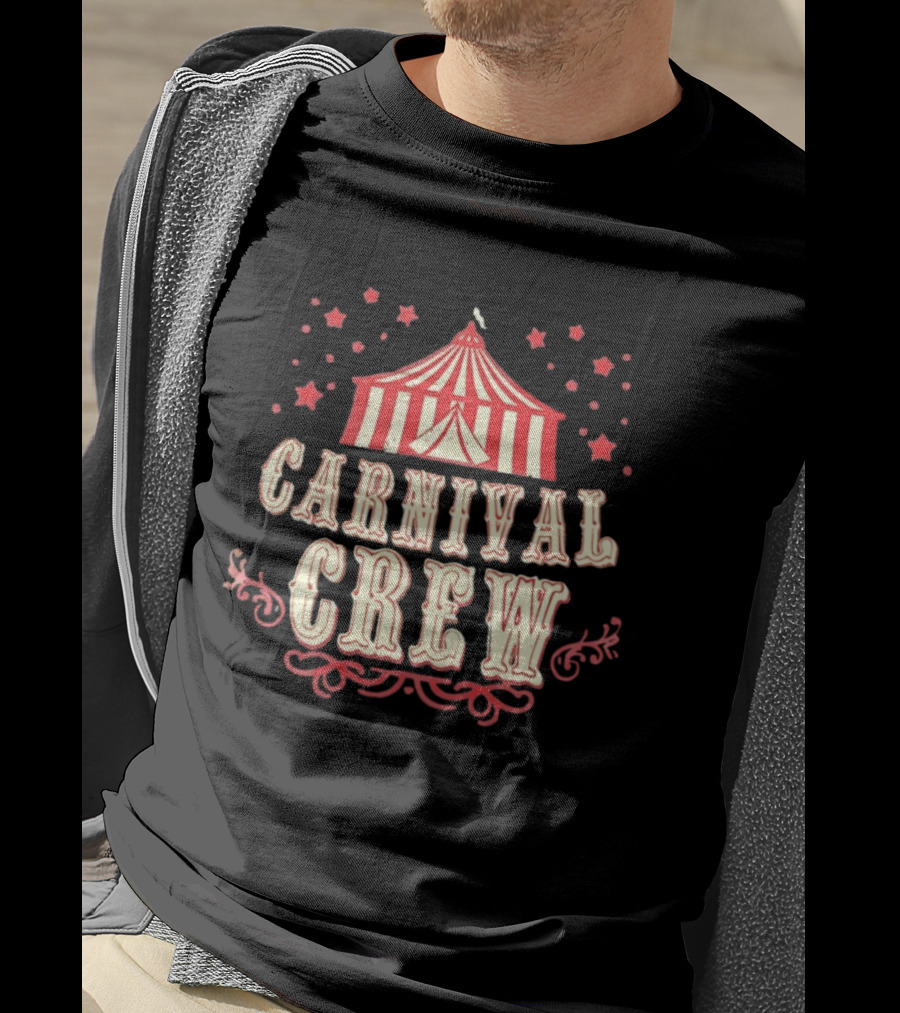 Carnival Crew Distressed Circus Tent Fair Vintage Look T-Shirt