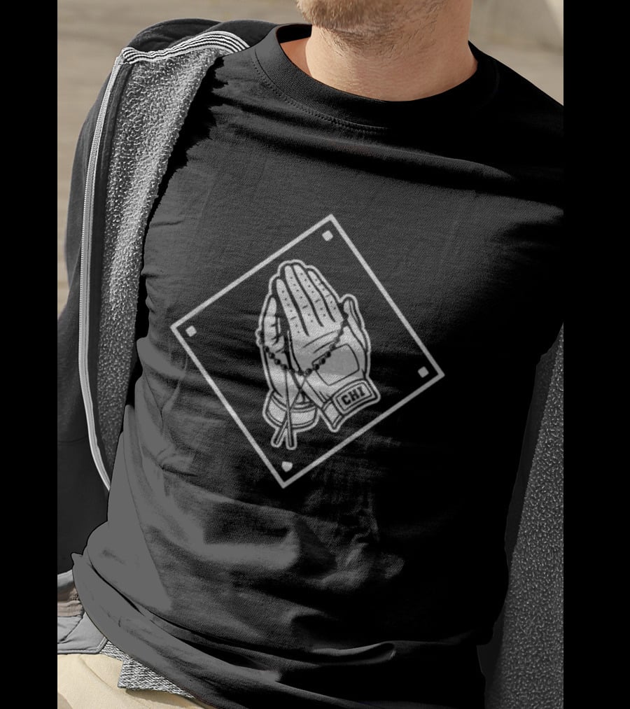 Chicago White Sox CHI Prayer Hands Baseball Glove Blessed T-Shirt