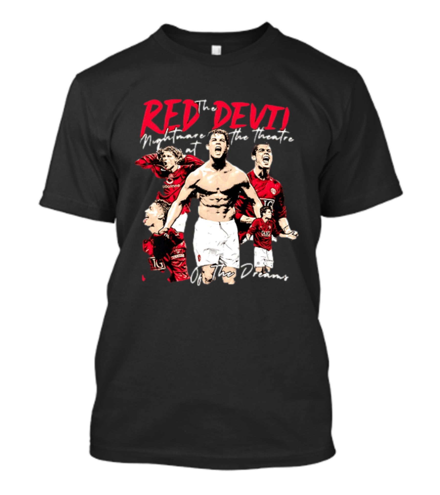 Red Devil Cristiano Ronaldo Manchester United Theatre Of Dreams T-Shirt