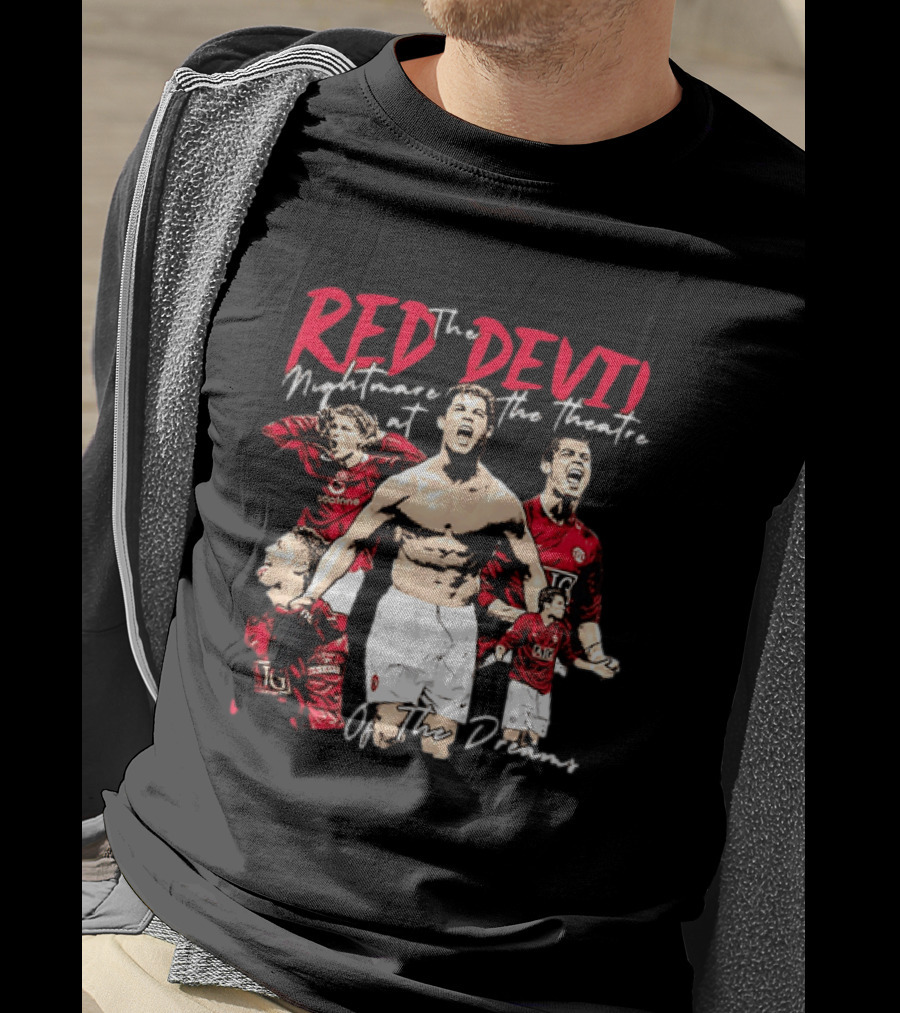Red Devil Cristiano Ronaldo Manchester United Theatre Of Dreams T-Shirt
