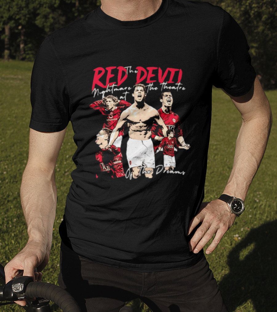 Red Devil Cristiano Ronaldo Manchester United Theatre Of Dreams T-Shirt