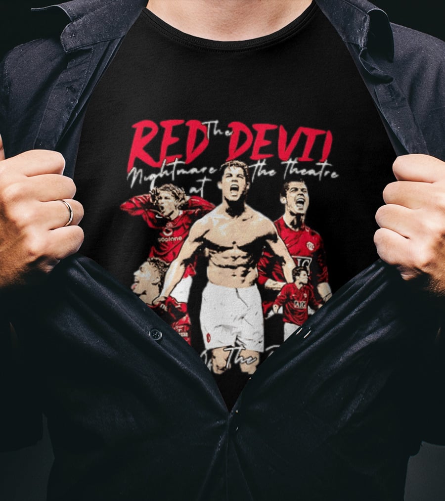 Red Devil Cristiano Ronaldo Manchester United Theatre Of Dreams T-Shirt