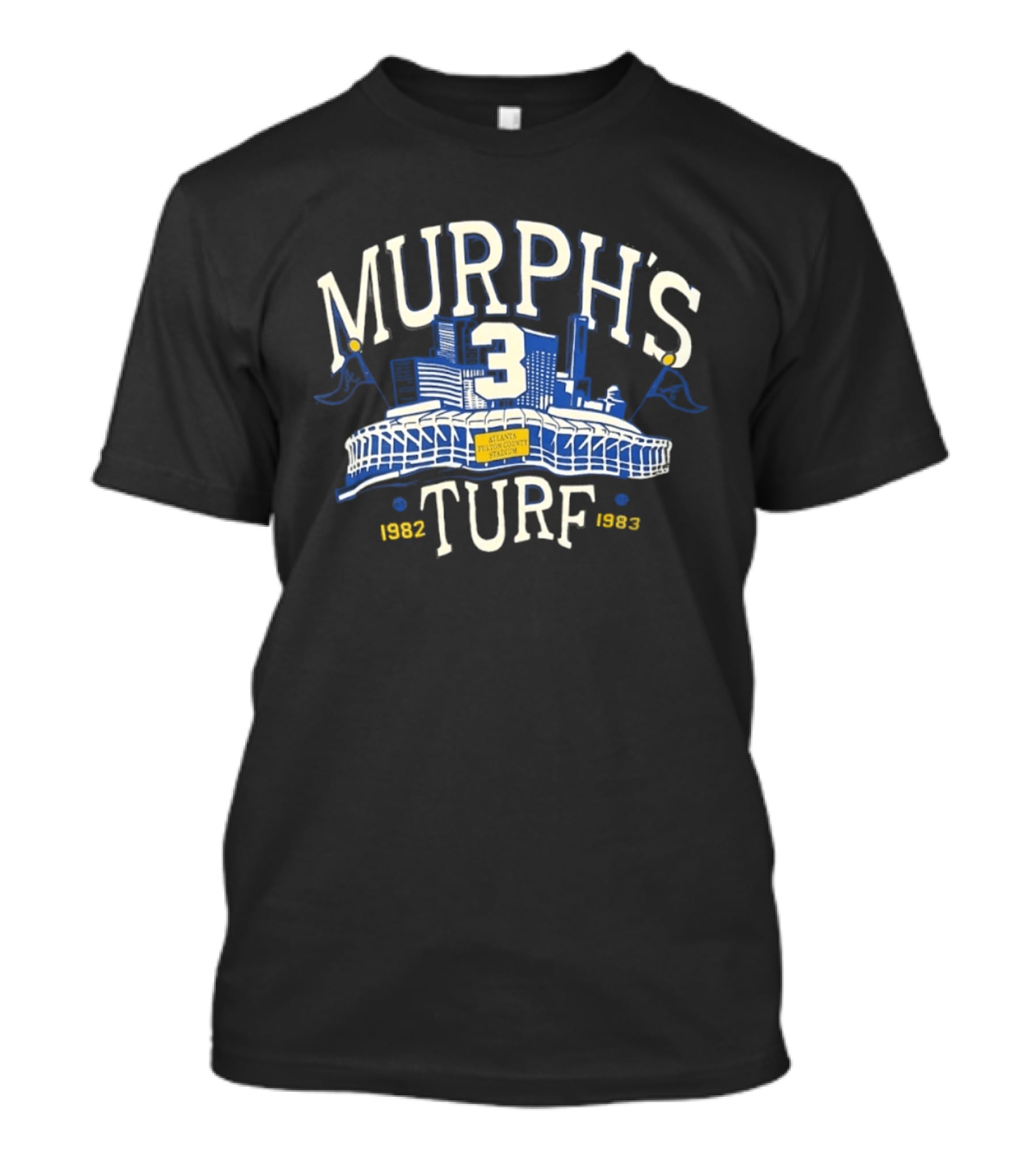 Murph's Turf 3 Atlanta Fulton County Stadium 1982 1983 T-Shirt