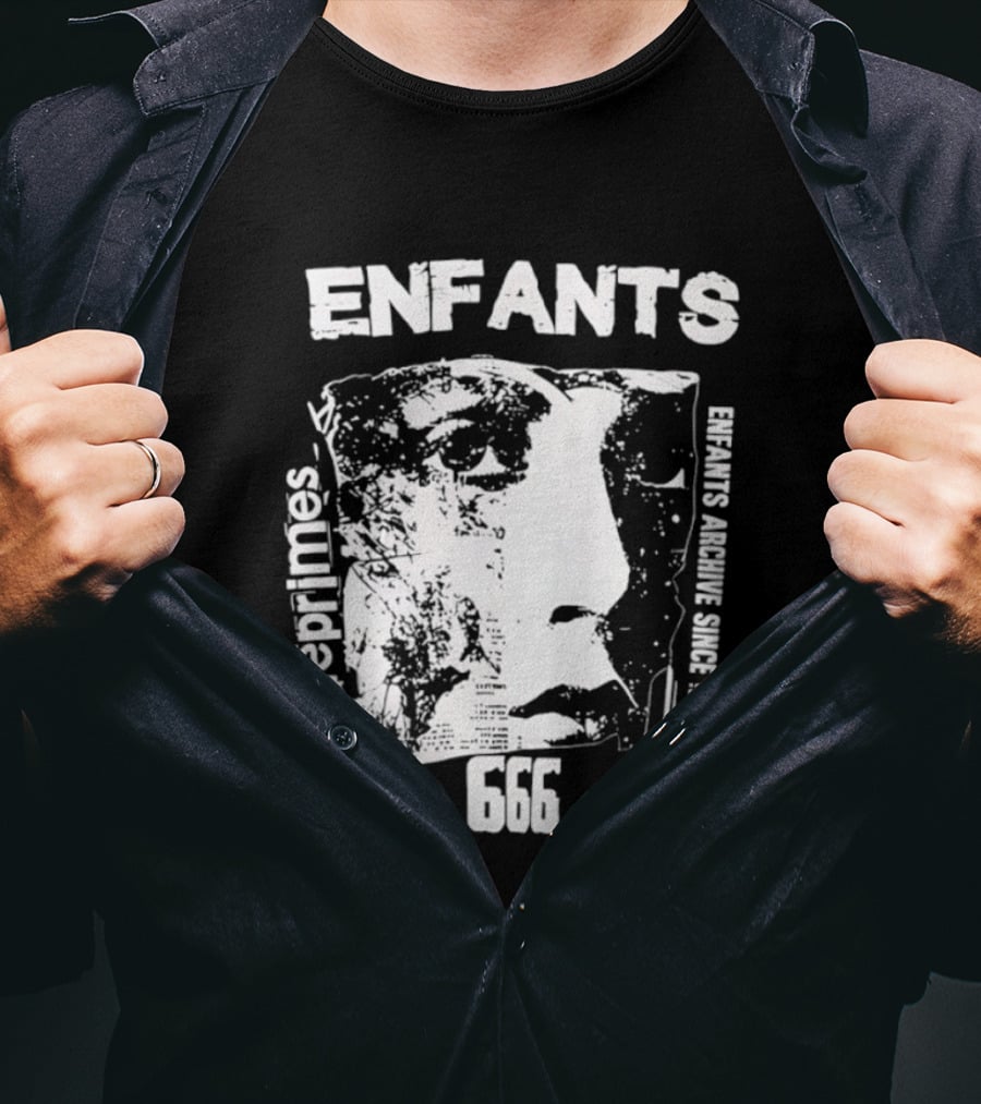 Enfants Deprimes Archive Since 1975 Face 666 T-Shirt
