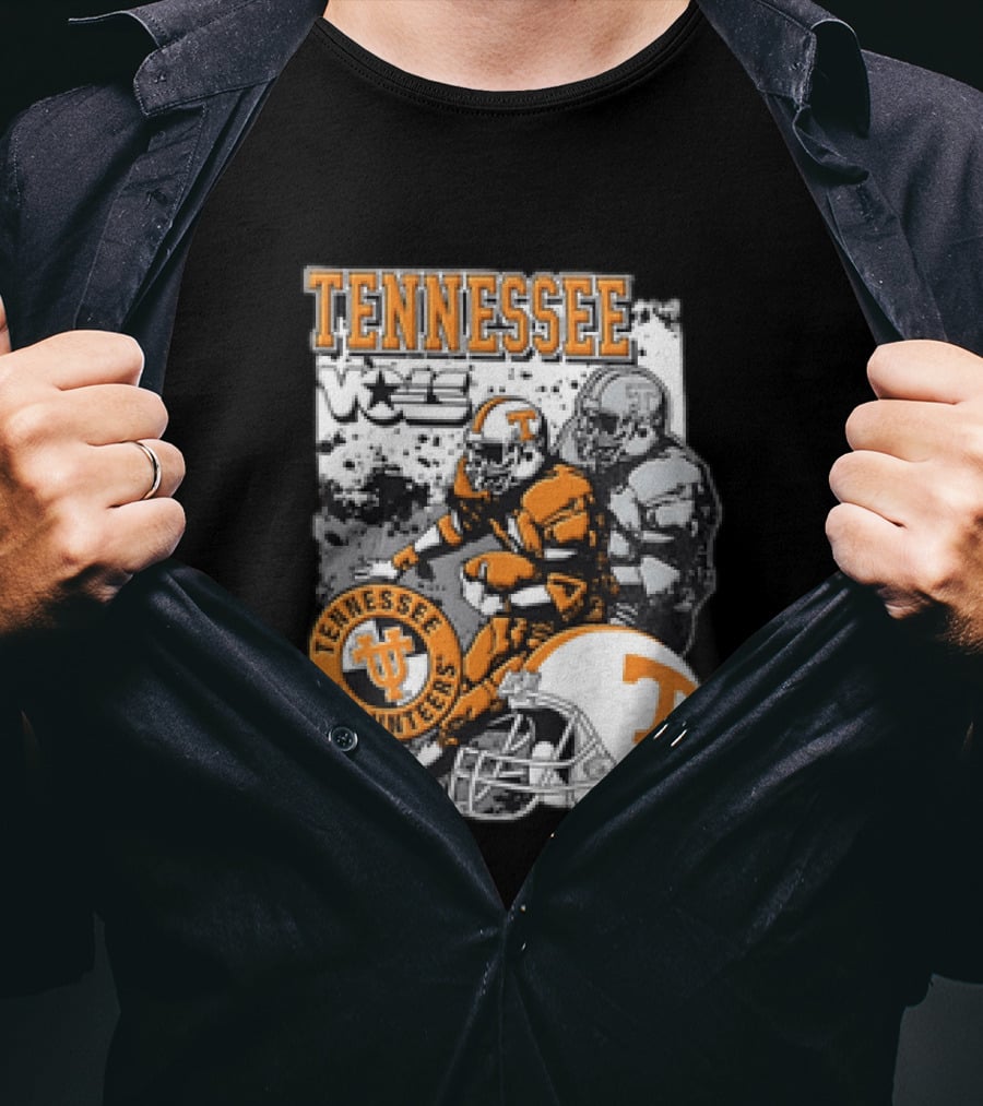 Tennessee Volunteers Football Helmet NCAA Team Players And Stars T-Shirt