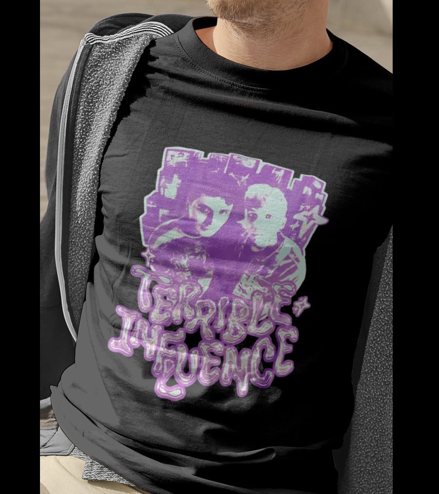 Dan And Phil Terrible Influence Purple Aesthetic T-Shirt