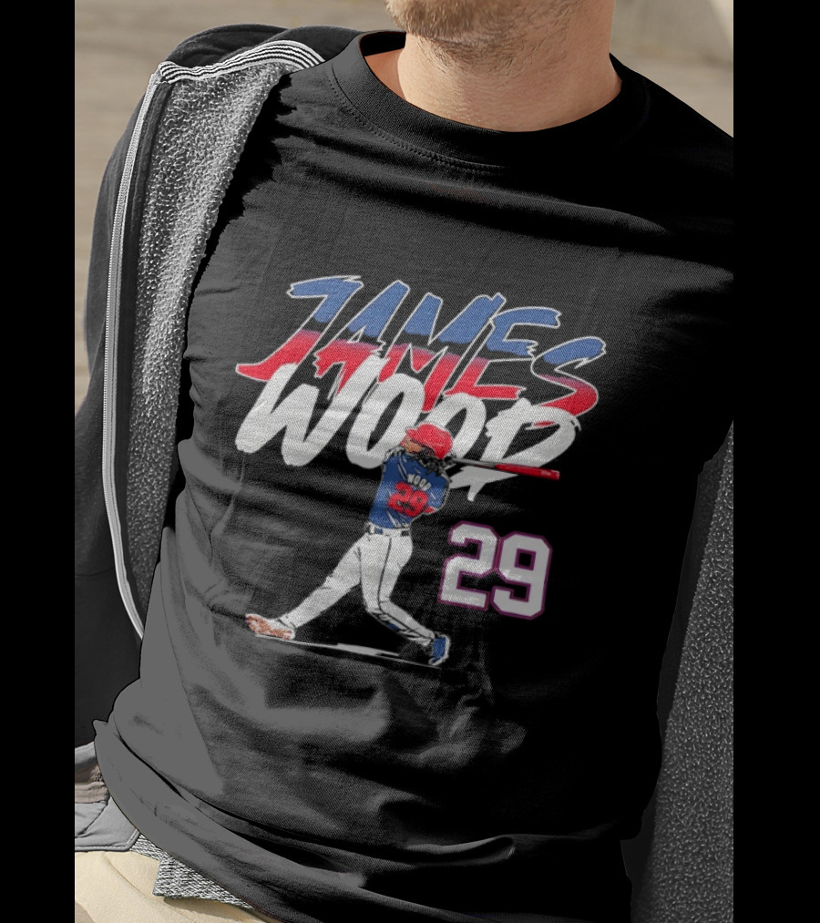 James Wood 29 Washington Nationals Baseball Player T-Shirt