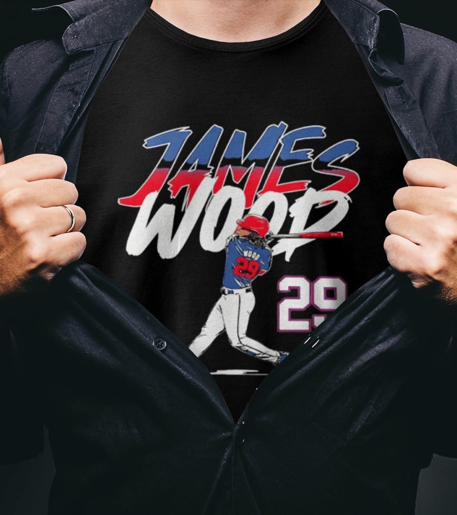 James Wood 29 Washington Nationals Baseball Player T-Shirt