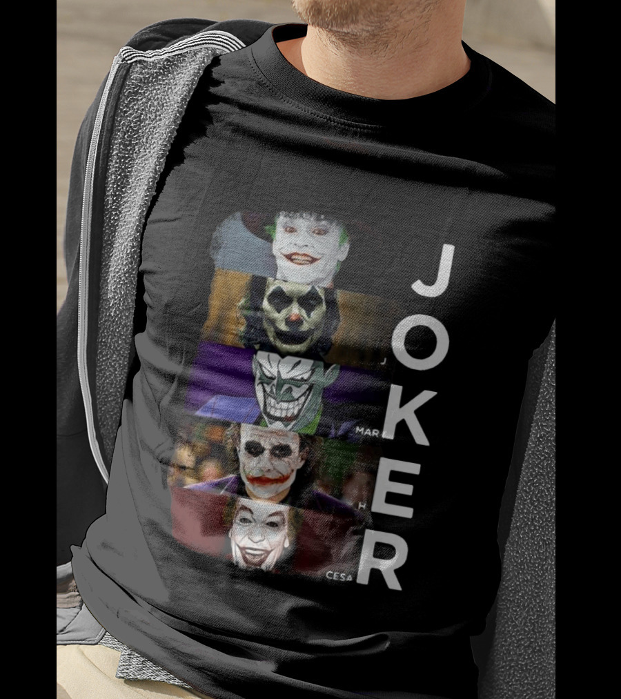 Joker Jack Nicholson Joaquin Phoenix Mark Hamill Heath Ledger Cesar Romero T-Shirt