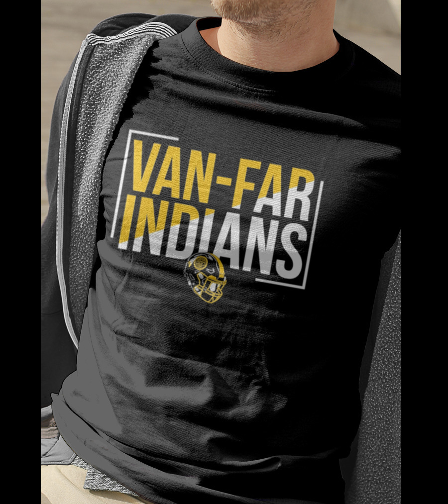 Van Far Indians Football Helmet Missouri T-Shirt