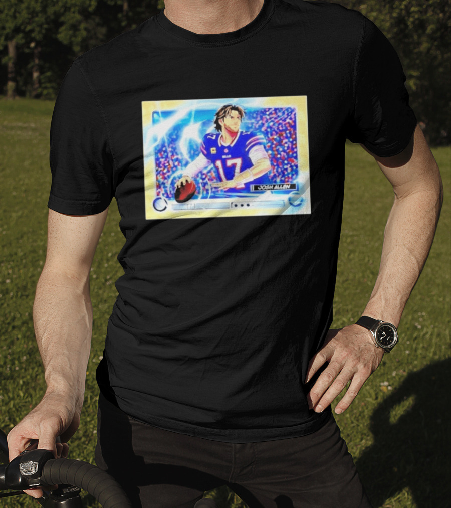 Josh Allen Buffalo Bills Anime NFL Football Quarterback 17 T-Shirt