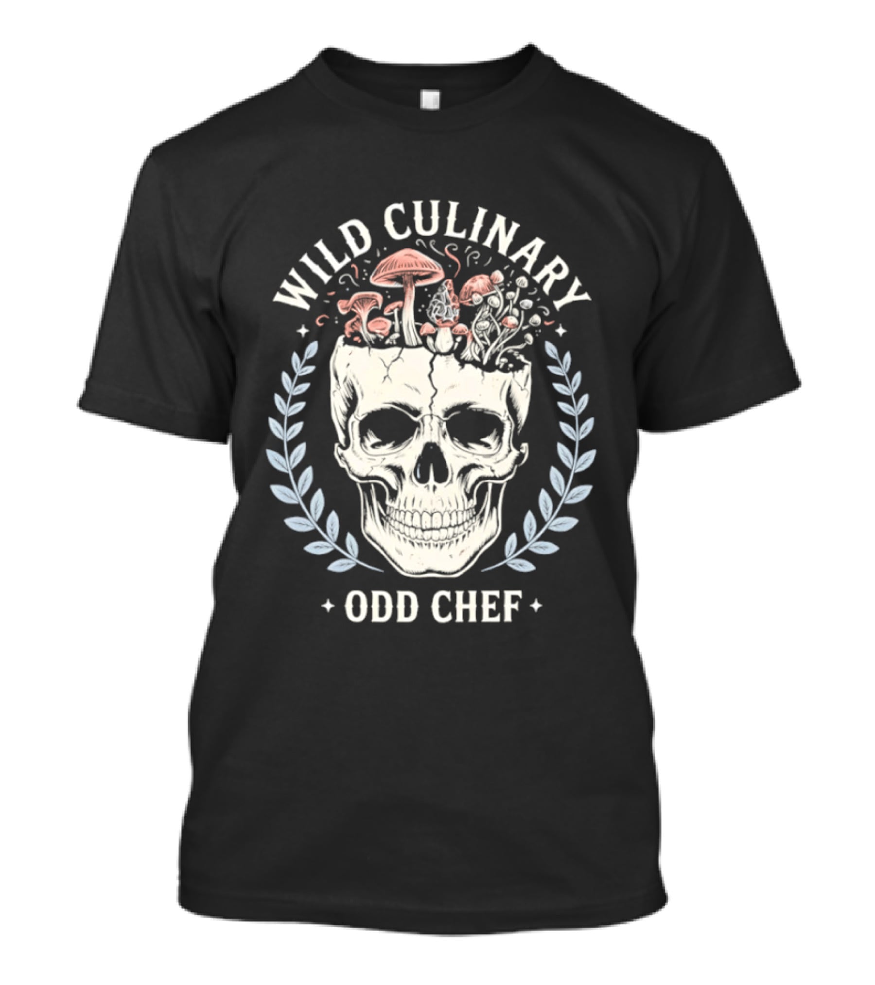 Wild Culinary Odd Chef Skull Mushroom T-Shirt