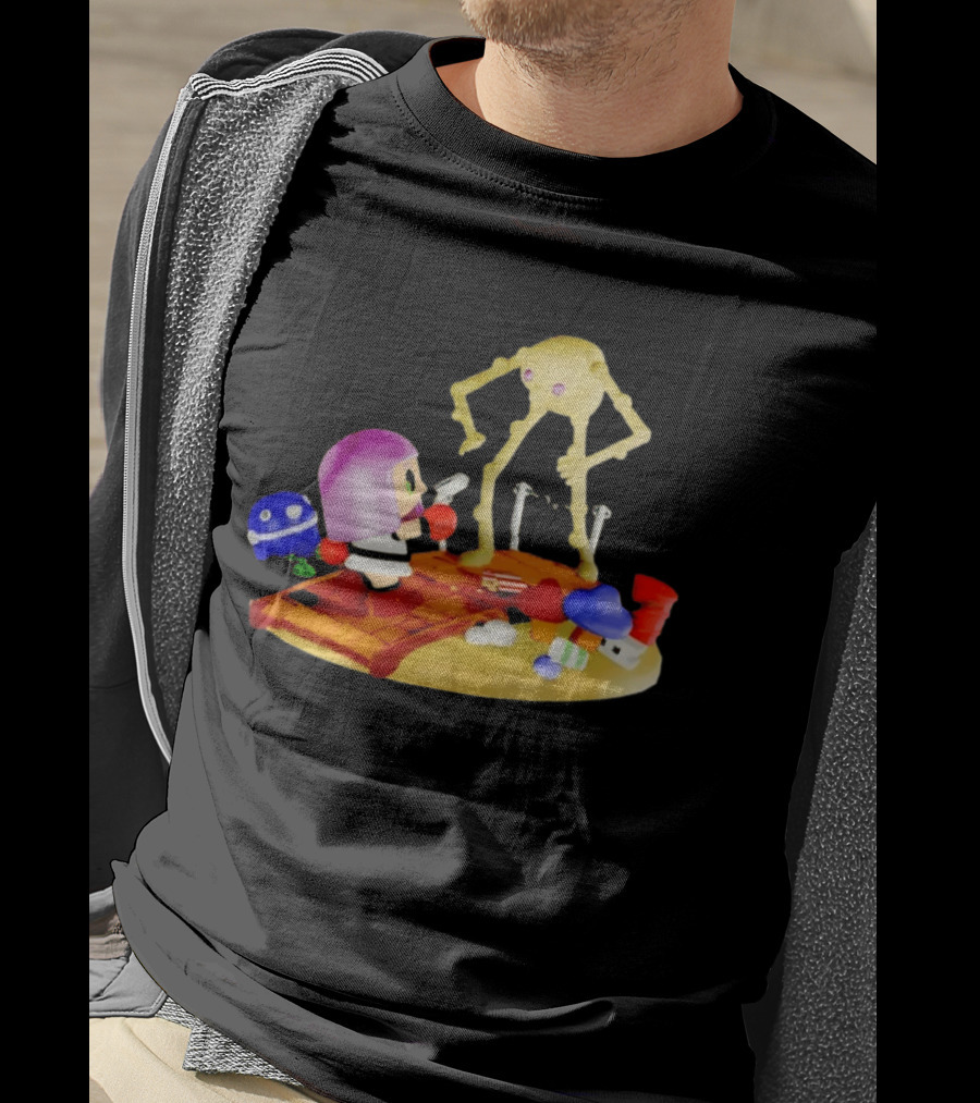 Little Mac Vs Yellow Devil Punch Out Nostalgic Battle Scene T-Shirt