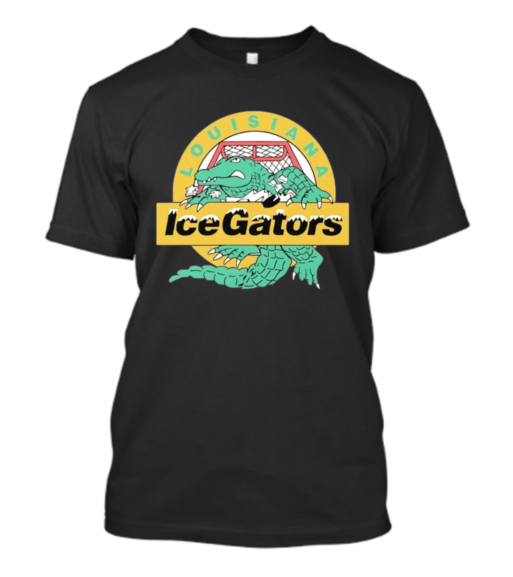 Louisiana IceGators Hockey Team Alligator And Net T-Shirt